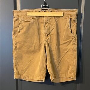 American Eagle Outfitters Men's Tan Flat Front Shorts